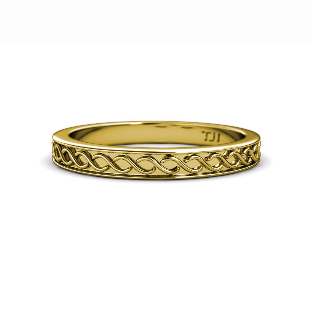 Maren Retro Infinity Wedding Band 